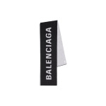 Вязаный шарф унисекс Balenciaga, Black/White - фото