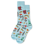 Мужские носки New York Rayon from Bamboo Novelty Crew Socks MeMoi - фото 3