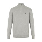 Вязаный свитер BRISON HALF-ZIP U.S. Polo Assn., цвет grey melange - фото 3