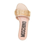 Мюли с логотипом Moschino, золотистый - фото 4