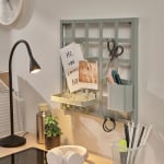 Доска для записей, 8 деталей, серо-зеленая, 38х38 см, SNICKRA IKEA - фото 5