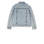 Emporio Armani monogram zipped denim jacket, синий - фото 2