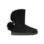 Зимние ботинки классические блестящие очаровательные ботинки Ugg, черный - фото 3