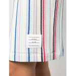 Thom Browne striped straight skirt, белый - фото 5