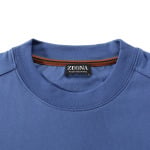 Футболка мужская королевского синего цвета Zegna, синий - фото 4