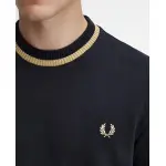 Мужская футболка с короткими рукавами и круглым вырезом Fred Perry, черный - фото 3