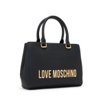 Love Moschino сумка-тоут с аппликацией логотипа, черный - фото 3