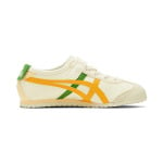 MEXICO 66 Детские кроссовки PS Low-top бежевые/желтые/зеленые Onitsuka Tiger - фото