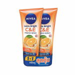 Nivea Extra Bright C E Витаминный лосьон 320 мл. Двойной пакет,  Orange - фото