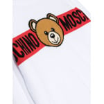 Джемпер с принтом Teddy Bear Moschino Kids, белый - фото 3