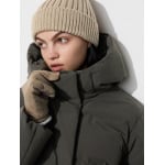 Бесшовное пуховое длинное пальт Uniqlo, черный - фото 3