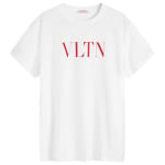 Футболка Valentino Vltn Logo T Shirt, белый - фото