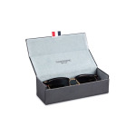 Thom Browne Eyewear солнцезащитные очки в квадратной оправе, черный - фото 4