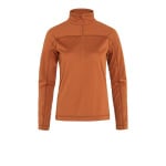 Спортивный топ Fjallraven Fjällräven Abisko Lite Half-Zip Fleece, оранжевый - фото