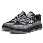 Кроссовки WARRIOR Skateboarding Shoes Men Low-top Black/Dark Gray, черный/темно-серый - фото 3