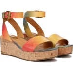 Туфли Franco Sarto Presley Platform Wedge Sandals, цвет Multi Snake Print Faux Leather - фото