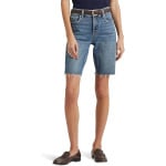 Шорты LAUREN Ralph Lauren Cutoff Denim Shorts in Rangeland Wash, цвет Rangeland Wash - фото 4