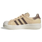 Женские кроссовки для скейтбординга adidas originals Superstar Series, Sandy/Brown/White - фото