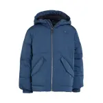 Стеганая куртка Tommy Hilfiger "MONOTYPE PADDED PUFFER JACKET", с капюшоном, детская до 16 лет, с капюшоном, на рукавах резинка, цвет Aegean Sea - фото 4