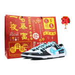 Кроссовки Nike Dunk Skateboarding Shoes Men Low-top Blue, черный - фото