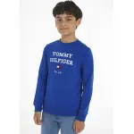 Толстовка Tommy Hilfiger "TH LOGO SWEATSHIRT", с большим логотипом, синий - фото