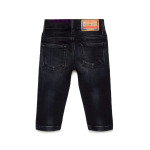 Diesel Kids джинсы JoggJeans с рваными деталями, черный - фото 2