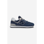 Кроссовки 574 Navy White New Balance, синий - фото