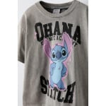 Футболка с эффектом выцветания lilo & stitch disney ZARA, антрацитово-серый - фото 3