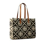 Tory Burch сумка-тоут с тиснением T Monogram, черный - фото 6