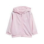 Спортивный костюм Adidas Sportswear Essentials Shiny Hooded Tracksuit, розовый - фото 2