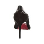 Christian Louboutin Duvette Spikes 85 Туфли из кожи и замши, черный - фото 3