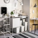 Контейнер с крышкой, светло-серый, 22 л, HÅLLBAR IKEA - фото 9