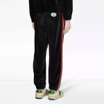 Штаны спортивные мужские Gucci Chenille Jogging, черный - фото 4