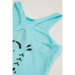 Майка Adidas Match Tank Top, цвет Pulse Aqua/Black - фото 3