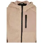 Зимняя куртка URBAN CLASSICS " Urban Classics Men's Boys Hooded Sherpa Zip Jacket" (1 шт.), с капюшоном, цвет Darksand - фото 3