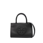 Tory Burch мини-сумка с вышитым логотипом, черный - фото