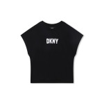 Футболка с логотипом и сетчатым чехлом Dkny, черный - фото 2