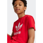 Футболка детская Adidas трилистник 100% хлопок Adidas Originals, красный - фото 4