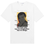 Футболка Comme Des Garçons Shirt X Andy Warhol Muhammad Ali T-Shirt, белый - фото