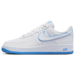 Кроссовки Nike Air Force 1 '07 Low White University Blue Sole - фото