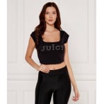 Блуза Juicy Couture REGAL SQUARE NECK Cropped Fit, черный - фото