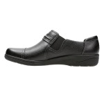 Женские кожаные слипоны Clarks Cheyn Madi Clarks, черный - фото