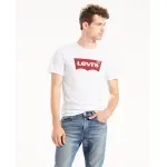 Мужская белая футболка с короткими рукавами Levi's, белый - фото