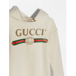 Gucci Kids худи с логотипом, белый - фото 6