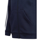 Толстовка Adidas Sportswear Essentials 3-Stripes Fleece, синий - фото 3