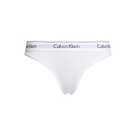 Современные хлопковые трусики Calvin Klein, белый - фото 4