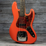 Басс гитара Fender Custom Shop 1963 Jazz Bass Journeyman Relic - Aged Fiesta Red - фото