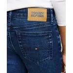 Джинсовые брюки расклешенного кроя для девочки Tommy Hilfiger, синий - фото 4