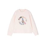 Palm Angels Kids толстовка с графичным принтом, розовый - фото