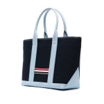 Thom Browne RWB-stripe canvas tote bag, синий - фото 3